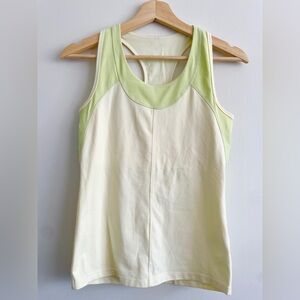 Yellow and Green Tuff Athletics Tank Top